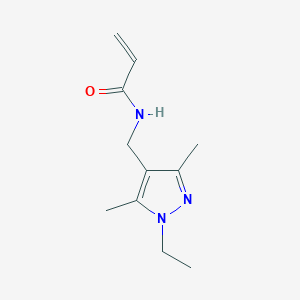molecular formula C11H17N3O B2996467 N-[(1-ETHYL-3,5-DIMETHYL-1H-PYRAZOL-4-YL)METHYL]ACRYLAMIDE CAS No. 2286471-79-0