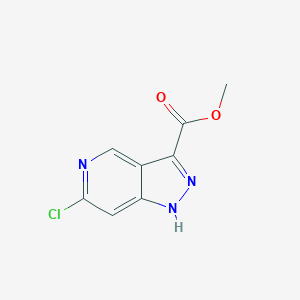 molecular formula C8H6ClN3O2 B2996496 methyl 6-chloro-1H-pyrazolo[4,3-c]pyridine-3-carboxylate CAS No. 1658461-71-2