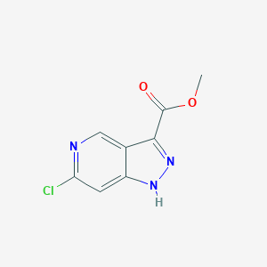 B2996496 methyl 6-chloro-1H-pyrazolo[4,3-c]pyridine-3-carboxylate CAS No. 1658461-71-2