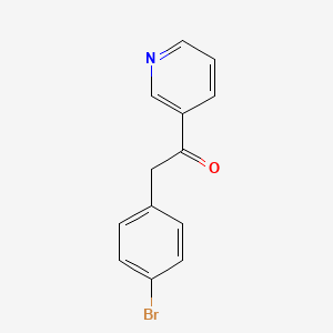 molecular formula C13H10BrNO B2996539 2-(4-Bromophenyl)-1-(3-pyridinyl)-ethanone CAS No. 106997-54-0