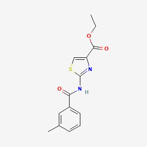 molecular formula C14H14N2O3S B2996724 Ethyl 2-(3-methylbenzamido)thiazole-4-carboxylate CAS No. 324538-59-2