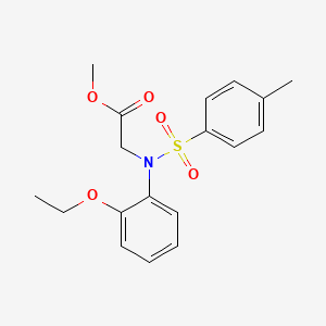 molecular formula C18H21NO5S B2996733 Methyl N-(2-ethoxyphenyl)-N-[(4-methylphenyl)sulfonyl]glycinate CAS No. 333448-13-8
