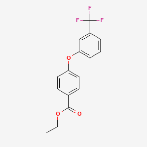 molecular formula C16H13F3O3 B2996764 Ethyl 4-[3-(trifluoromethyl)phenoxy]benzoate CAS No. 866152-41-2