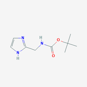 molecular formula C9H15N3O2 B2996787 tert-Butyl ((1H-imidazol-2-yl)methyl)carbamate CAS No. 203664-05-5