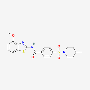 B2996882 N-(4-methoxybenzo[d]thiazol-2-yl)-4-((4-methylpiperidin-1-yl)sulfonyl)benzamide CAS No. 500149-30-4