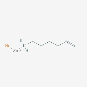molecular formula C7H13BrZn B2996893 Hept-6-enylzinc bromide CAS No. 352525-73-6