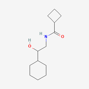 molecular formula C13H23NO2 B2996955 N-(2-cyclohexyl-2-hydroxyethyl)cyclobutanecarboxamide CAS No. 1351641-43-4