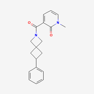B2997045 1-Methyl-3-(6-phenyl-2-azaspiro[3.3]heptane-2-carbonyl)pyridin-2-one CAS No. 2379984-74-2