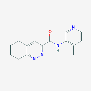 molecular formula C15H16N4O B2997107 N-(4-Methylpyridin-3-yl)-5,6,7,8-tetrahydrocinnoline-3-carboxamide CAS No. 2415539-88-5