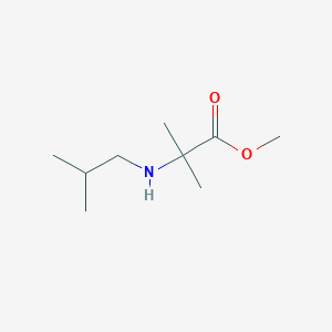 molecular formula C9H19NO2 B2997232 METHYL 2-METHYL-2-[(2-METHYLPROPYL)AMINO]PROPANOATE CAS No. 1157810-14-4