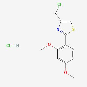 4-(Chloromethyl)-2-(2,4-dimethoxyphenyl)-1,3-thiazole hydrochloride