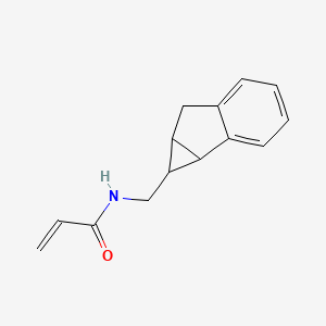 B2997269 N-(1,1a,6,6a-Tetrahydrocyclopropa[a]inden-1-ylmethyl)prop-2-enamide CAS No. 2109465-49-6