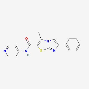 3-methyl-6-phenyl-N-(pyridin-4-yl)imidazo[2,1-b]thiazole-2-carboxamide