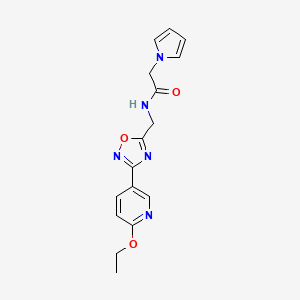 N-((3-(6-ethoxypyridin-3-yl)-1,2,4-oxadiazol-5-yl)methyl)-2-(1H-pyrrol-1-yl)acetamide