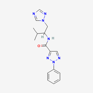 N-(3-methyl-1-(1H-1,2,4-triazol-1-yl)butan-2-yl)-2-phenyl-2H-1,2,3-triazole-4-carboxamide
