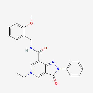 5-ethyl-N-(2-methoxybenzyl)-3-oxo-2-phenyl-3,5-dihydro-2H-pyrazolo[4,3-c]pyridine-7-carboxamide