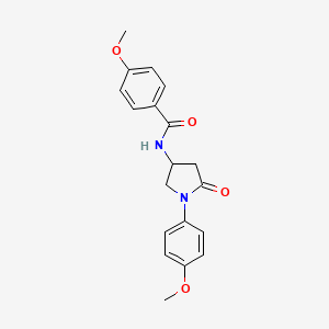 4-methoxy-N-(1-(4-methoxyphenyl)-5-oxopyrrolidin-3-yl)benzamide
