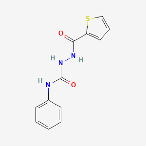 molecular formula C12H11N3O2S B2997430 1-Phenyl-3-(thiophene-2-carbonylamino)urea CAS No. 91872-16-1