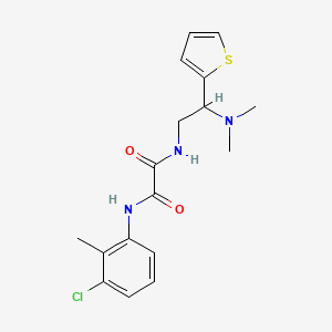 N1-(3-chloro-2-methylphenyl)-N2-(2-(dimethylamino)-2-(thiophen-2-yl)ethyl)oxalamide