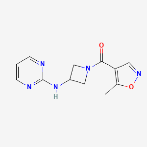 (5-Methylisoxazol-4-yl)(3-(pyrimidin-2-ylamino)azetidin-1-yl)methanone