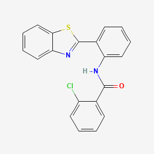 N-[2-(1,3-benzothiazol-2-yl)phenyl]-2-chlorobenzamide