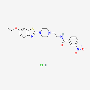 N-(2-(4-(6-ethoxybenzo[d]thiazol-2-yl)piperazin-1-yl)ethyl)-3-nitrobenzamide hydrochloride