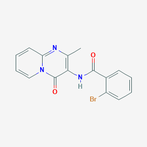 molecular formula C16H12BrN3O2 B2997479 2-bromo-N-(2-methyl-4-oxo-4H-pyrido[1,2-a]pyrimidin-3-yl)benzamide CAS No. 1030131-34-0