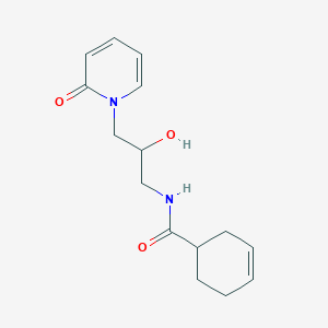 N-(2-hydroxy-3-(2-oxopyridin-1(2H)-yl)propyl)cyclohex-3-enecarboxamide