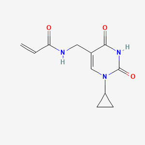 N-[(1-Cyclopropyl-2,4-dioxopyrimidin-5-yl)methyl]prop-2-enamide