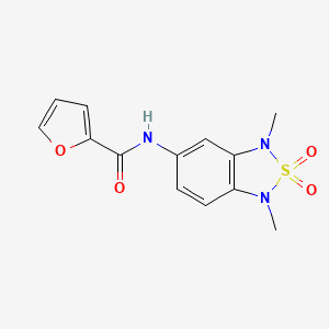 N-(1,3-dimethyl-2,2-dioxido-1,3-dihydrobenzo[c][1,2,5]thiadiazol-5-yl)furan-2-carboxamide