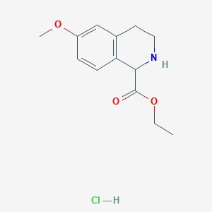 Ethyl 6-methoxy-1,2,3,4-tetrahydro-isoquinoline-1-carboxylate hydrochloride