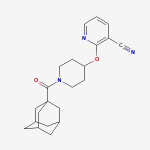 2-((1-((3r,5r,7r)-Adamantane-1-carbonyl)piperidin-4-yl)oxy)nicotinonitrile