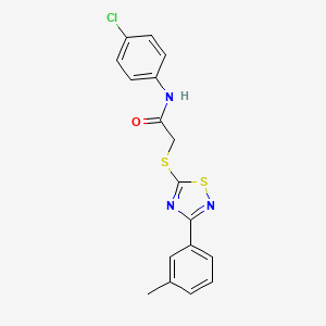 N-(4-chlorophenyl)-2-((3-(m-tolyl)-1,2,4-thiadiazol-5-yl)thio)acetamide