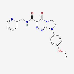 8-(4-ethoxyphenyl)-4-oxo-N-(pyridin-2-ylmethyl)-4,6,7,8-tetrahydroimidazo[2,1-c][1,2,4]triazine-3-carboxamide