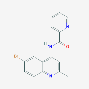 N-(6-bromo-2-methylquinolin-4-yl)pyridine-2-carboxamide