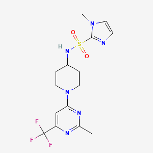 1-methyl-N-{1-[2-methyl-6-(trifluoromethyl)pyrimidin-4-yl]piperidin-4-yl}-1H-imidazole-2-sulfonamide