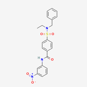 4-(N-benzyl-N-ethylsulfamoyl)-N-(3-nitrophenyl)benzamide