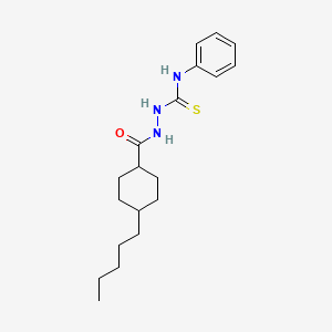 2-[(4-pentylcyclohexyl)carbonyl]-N-phenyl-1-hydrazinecarbothioamide