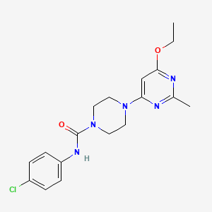 N-(4-chlorophenyl)-4-(6-ethoxy-2-methylpyrimidin-4-yl)piperazine-1-carboxamide