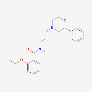 molecular formula C22H28N2O3 B2997536 2-ethoxy-N-(3-(2-phenylmorpholino)propyl)benzamide CAS No. 953914-79-9