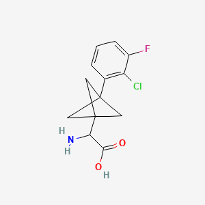 2-Amino-2-[3-(2-chloro-3-fluorophenyl)-1-bicyclo[1.1.1]pentanyl]acetic acid