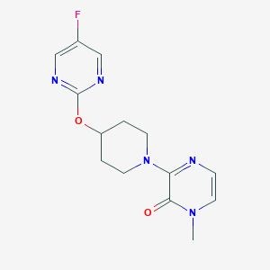 3-[4-(5-Fluoropyrimidin-2-yl)oxypiperidin-1-yl]-1-methylpyrazin-2-one