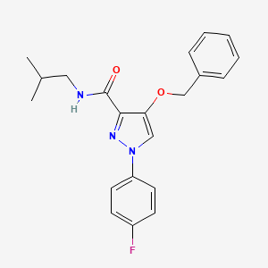 4-(benzyloxy)-1-(4-fluorophenyl)-N-isobutyl-1H-pyrazole-3-carboxamide