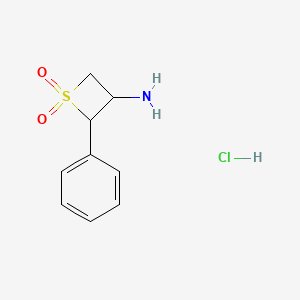 1,1-Dioxo-2-phenylthietan-3-amine;hydrochloride
