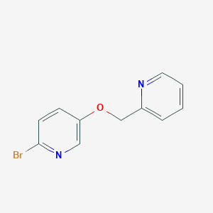 molecular formula C11H9BrN2O B2997591 2-Bromo-5-(pyridin-2-ylmethoxy)pyridine CAS No. 1696887-81-6