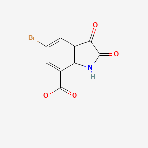 molecular formula C10H6BrNO4 B2997600 Methyl 5-bromo-2,3-dioxo-1H-indole-7-carboxylate CAS No. 2090721-99-4