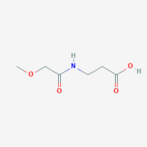 molecular formula C6H11NO4 B2997619 3-(2-Methoxyacetamido)propanoic acid CAS No. 36855-37-5
