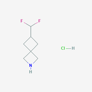 6-(Difluoromethyl)-2-azaspiro[3.3]heptane;hydrochloride