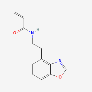 molecular formula C13H14N2O2 B2997668 N-[2-(2-Methyl-1,3-benzoxazol-4-yl)ethyl]prop-2-enamide CAS No. 2411275-71-1