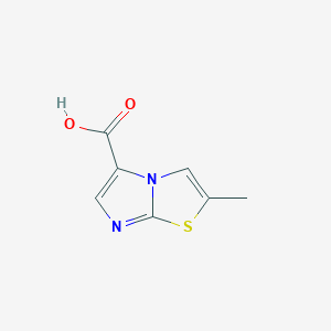 molecular formula C7H6N2O2S B2997676 2-Methylimidazo[2,1-b]thiazole-5-carboxylic acid CAS No. 1007874-97-6